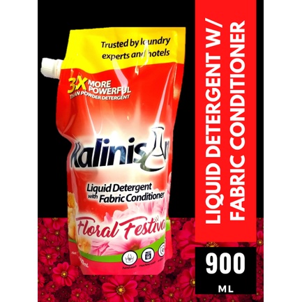 Kalinisan Liquid Detergent with Fabric Conditioner 900 ml (Laundry Wash ...