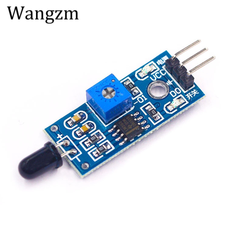 Infrared 3-Wire Flame Detection Sensor Module Infrared Flame Sensor ...