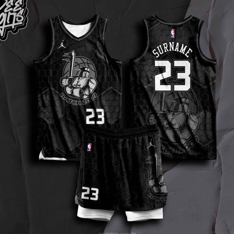 BATCH 2009 01 BASKETBALL JERSEY FREE CUSTOMIZE OF NAME AND NUMBER ONLY
