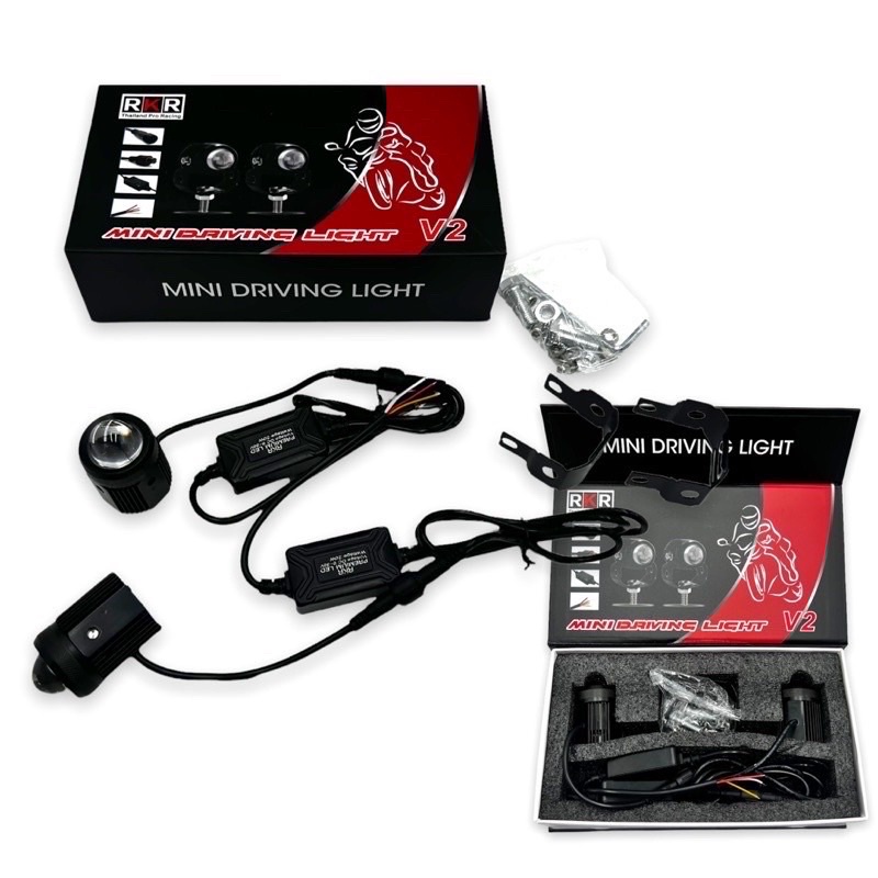 Motorcycle led mini driving light V2 4Wire universal | Shopee Philippines