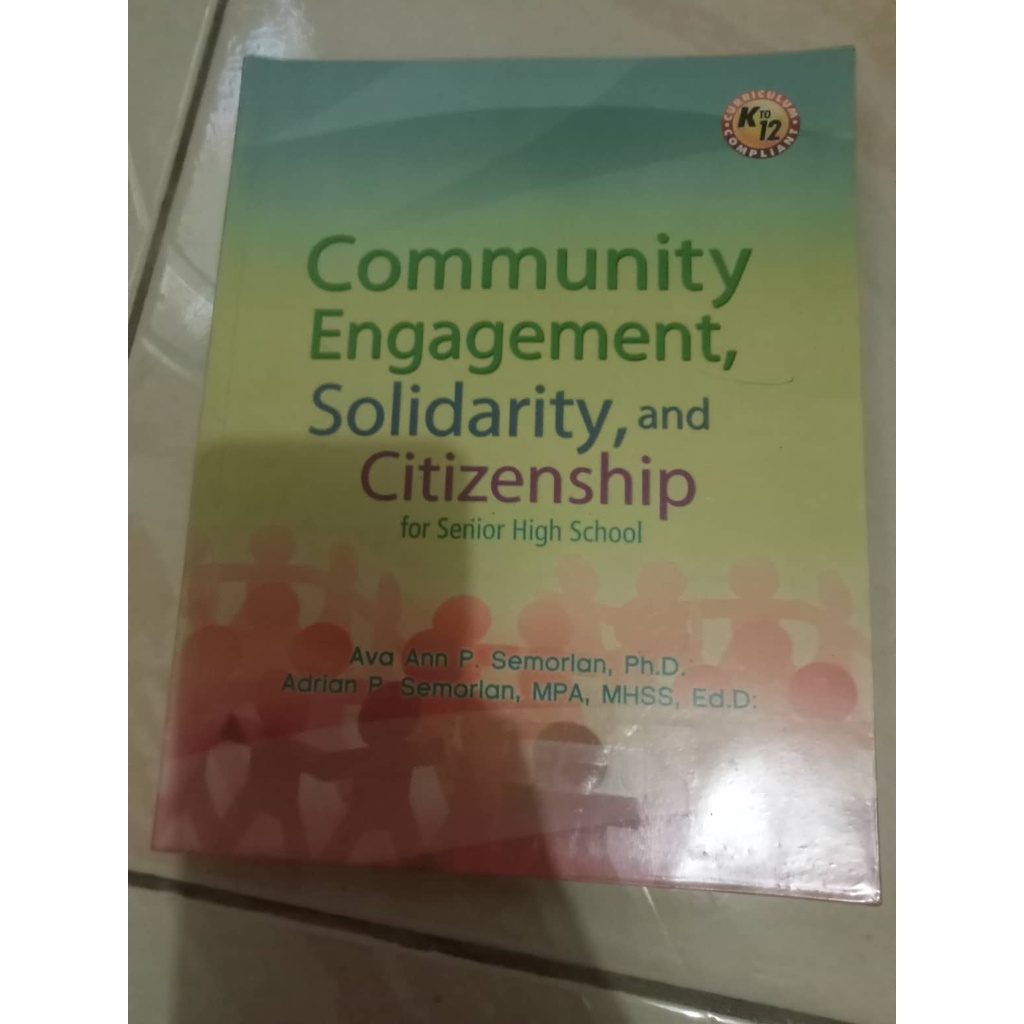 Community Engagement, Solidarity And Citizenship For Senior High School ...