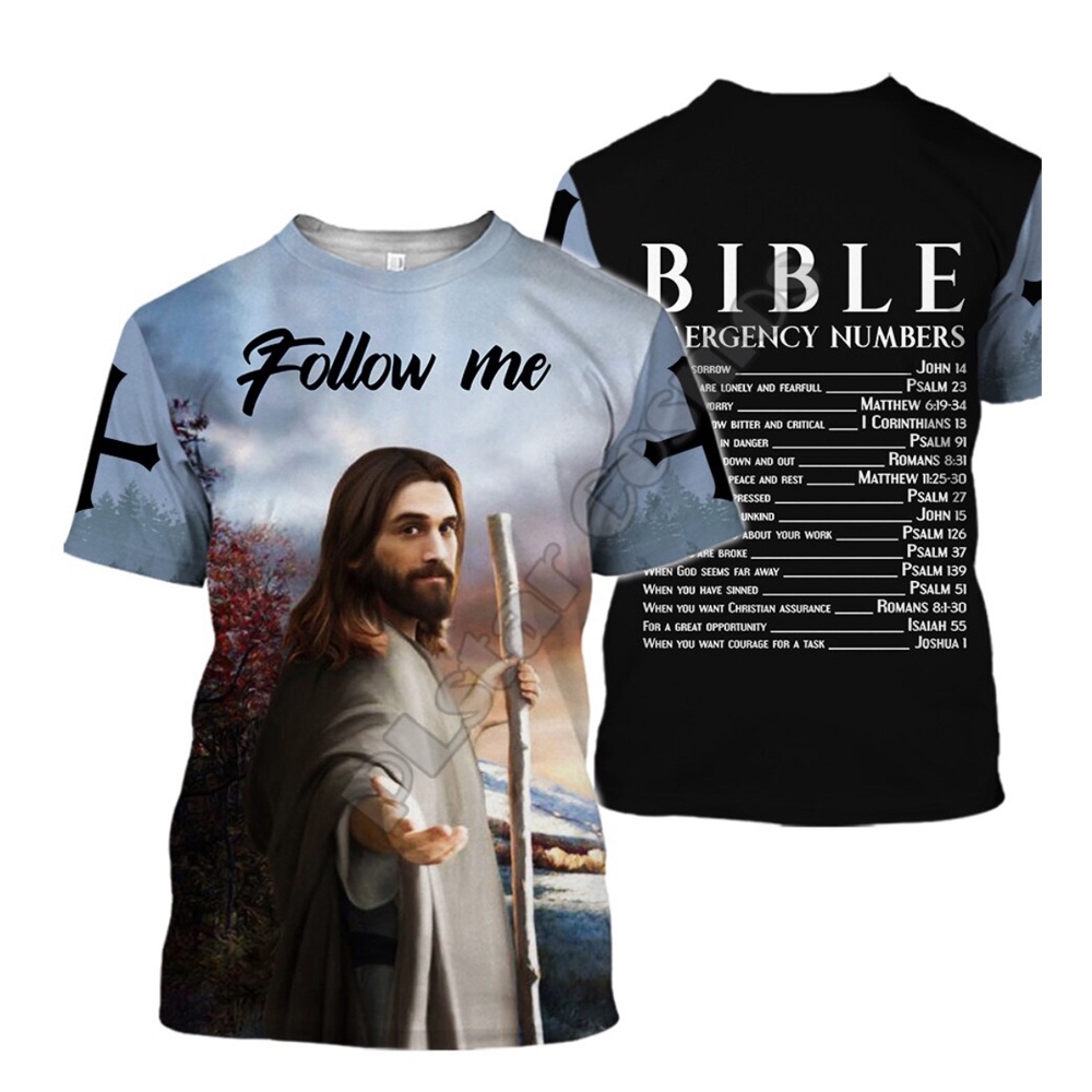 Jesus Christ Men's T-shirt 3d Print Retro Jesus Short Sleeve Tshirts ...