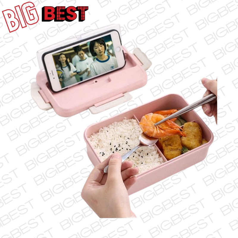 portable plastic lunch box Wheat straw lunch box can be microwaved lunch box office worker
