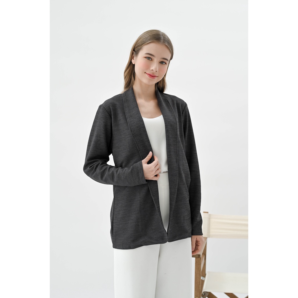 Immi - Lisa basic blazer/casual outer Work Women (523 Linen) | Shopee ...