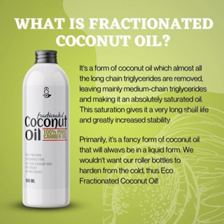 Eco Premium Fractionated Coconut Oil Liquid Carrier Oil For Diluting