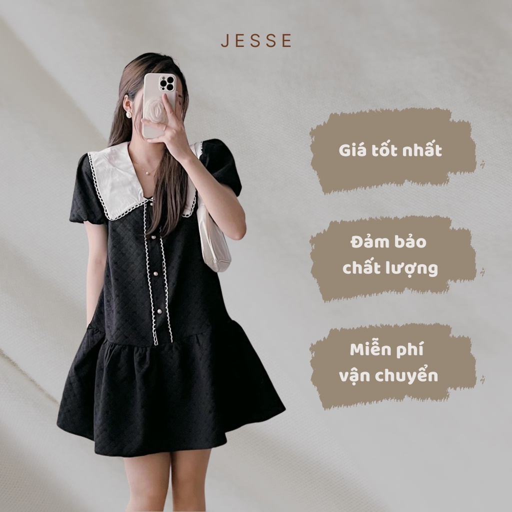 Jesse SHOP LADY JESSE SHOP Brocade Collar Dress | Shopee Philippines