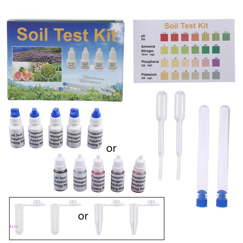 AOTO Soil PH Test Solution Phosphorus N1 Nitrate P1 Potassium K1 K2 ...