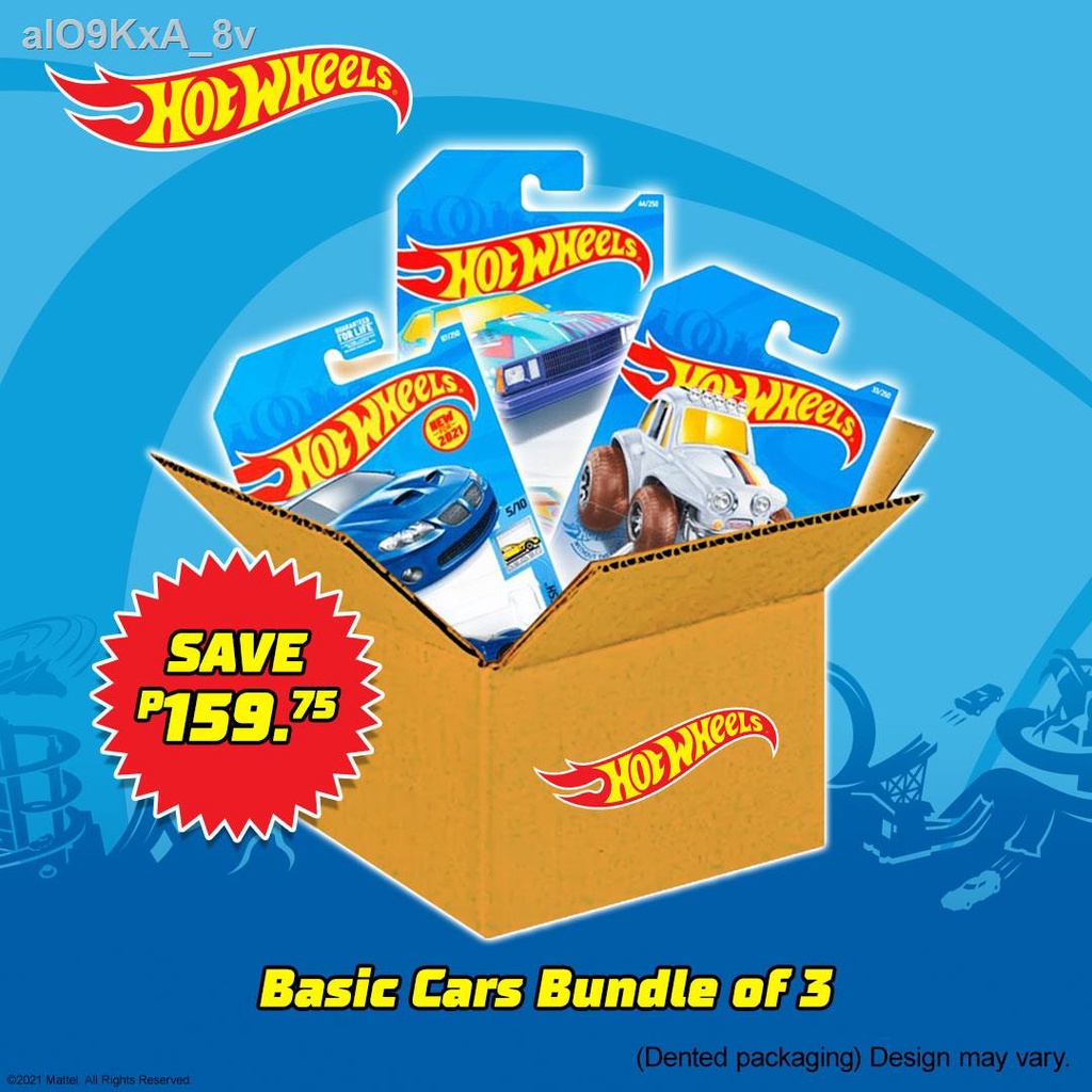 (Selling)Hot Wheels Basic Car Bundle of 3 (Dented Packaging) *Designs may vary Shopee Philippines
