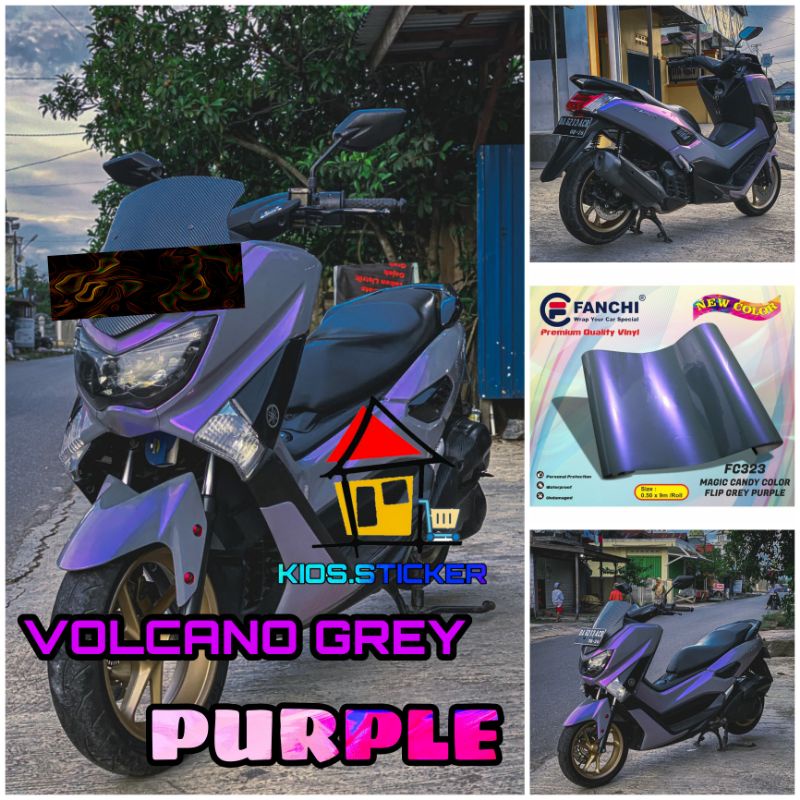 UNGU Sticker Antem Volcano Gray Purple Magic Candy Sticker Gray Purple