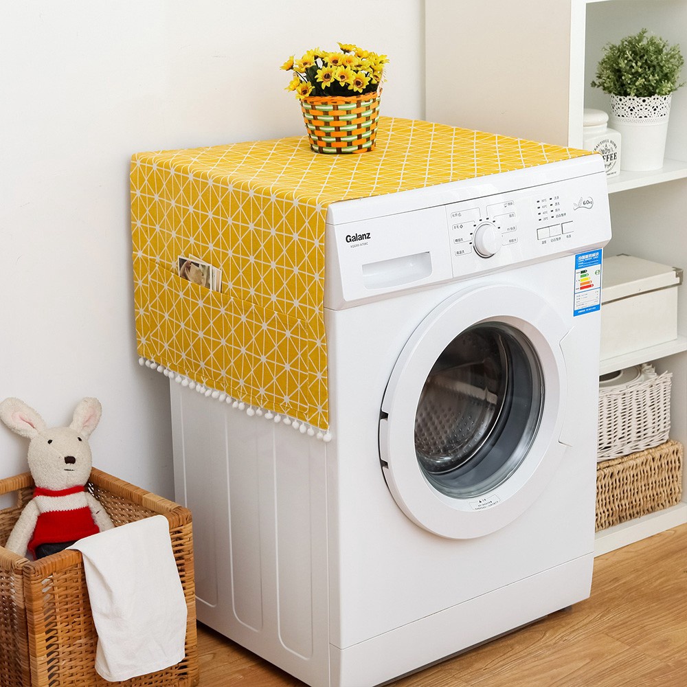 Washing Machine Dust Cover DualPurpose Single Door Cloth Household