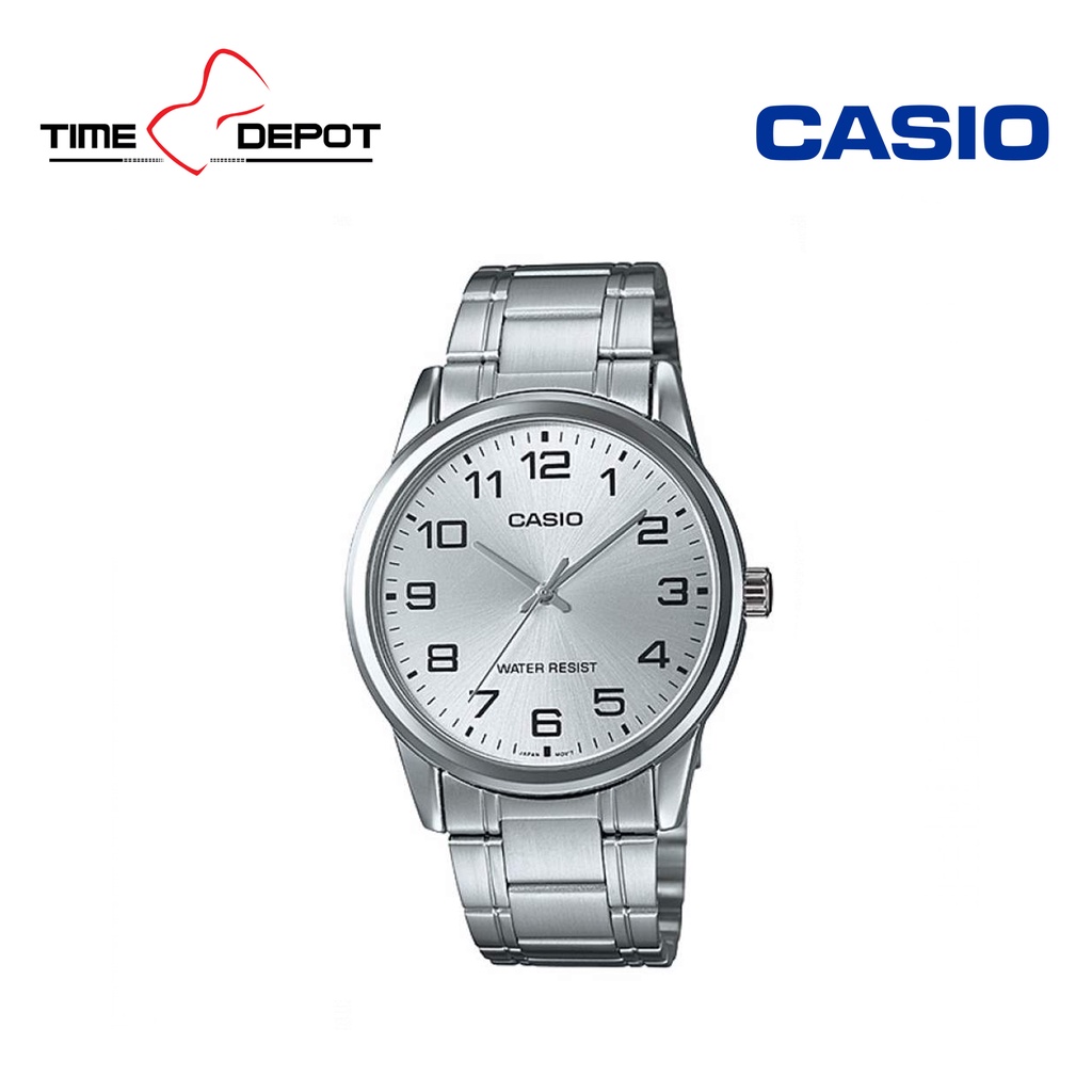 Casio MTP V001D 7BUDF Silver Stainless Steel Watch For Men Shopee Philippines