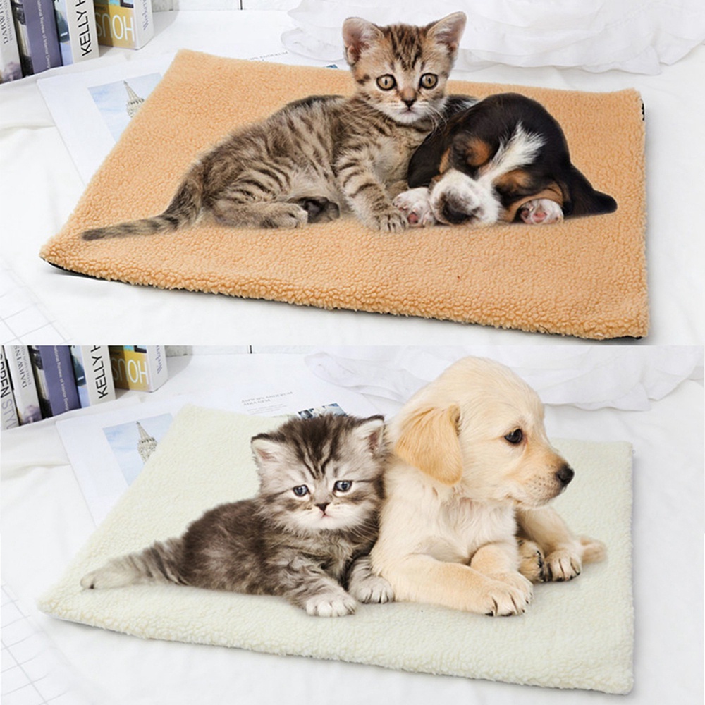 Dog Mat Pad Self Heating Rug Thermal Washable Mat Bed Warm Dog Mat for ...