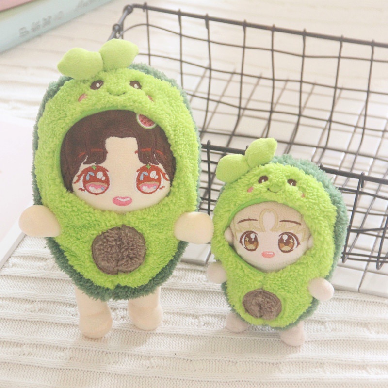 Hi-Kid Avocado Clothes Suit 15cm Doll Clothes Idol Plush Doll One-piece ...