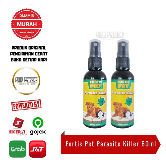 Drug Fungus Scabies Demodex Fortis Pet Parasite Killer Spray 60ml