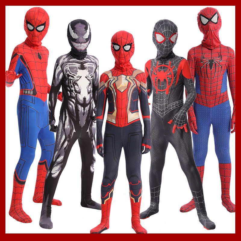 Adult Spiderman Bodysuit Expedition Suit Miles COS Performance | Shopee ...