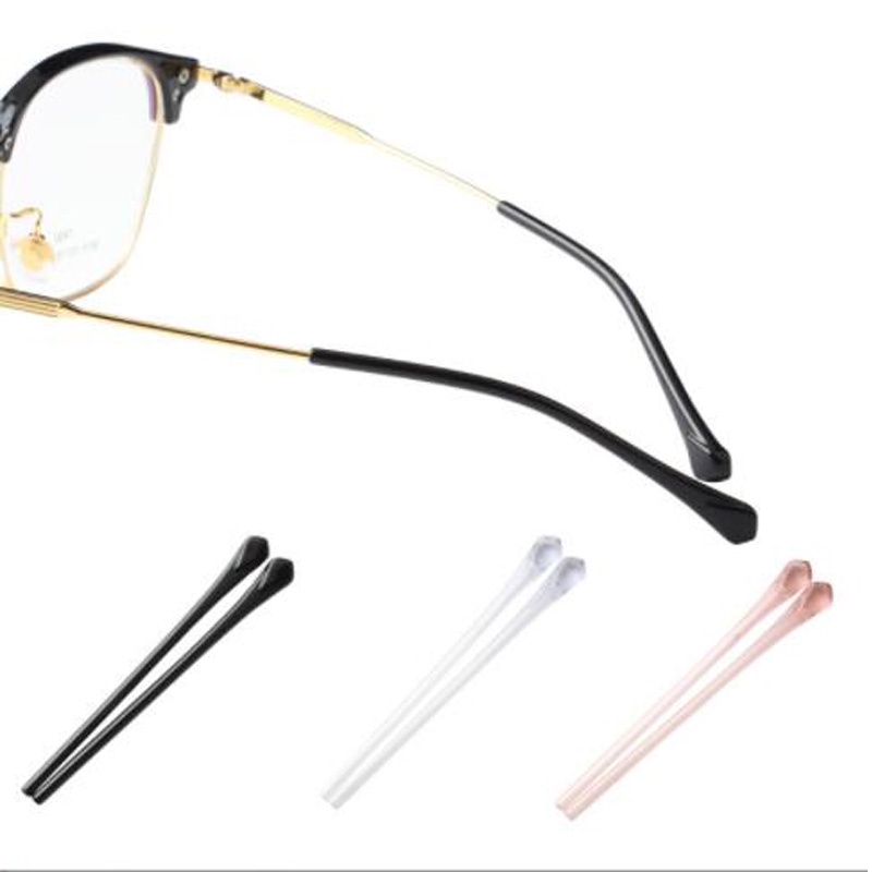 Black Pink Round Hole Foot Cover Plate Eyeglasses Antiskid Sleeve