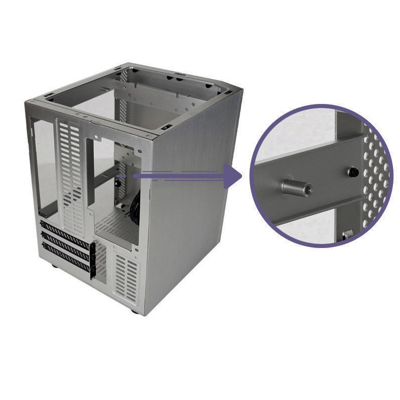 ALMORDOR SOLAR 210 SSF MINI-TOWER ALUMINUM GAMING CASE/ATX-PSU/ITX/M ...