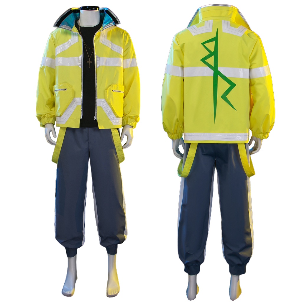 HOLOUN Punk Edgerunners David Martinez Jacket Anime Cosplay Costume