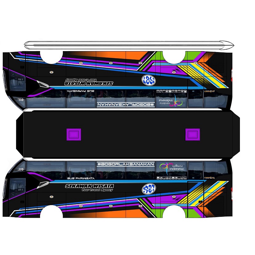 Diy Miniature Bus Travel Friends 30-scale Papercraft | Shopee Philippines