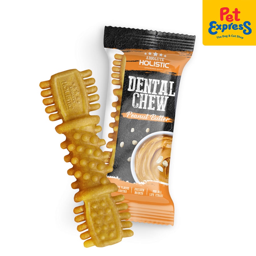 Image showcasing Absolute Holistic Dental Chew Peanut Butter Dog Treats 25g | Shopee ...