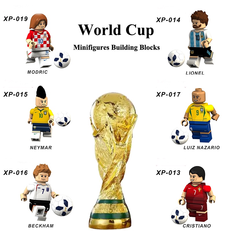 Football Player Messi Compatible Minifigures Building Blocks Toys ...
