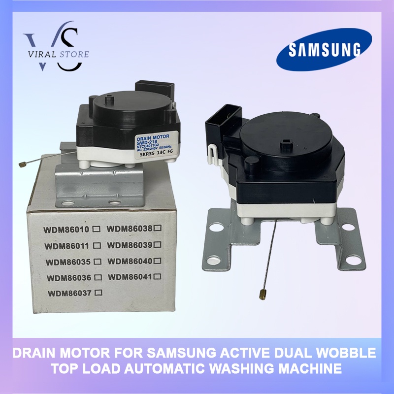ORIGINAL DRAIN MOTOR FOR SAMSUNG ACTIVE DUAL WOBBLE TOP LOAD AUTOMATIC