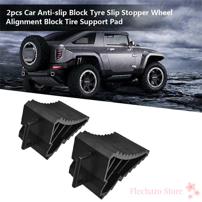 Universal 2Pcs/Kit Heavy Duty Car Wheel Chock Antislip Parking locator