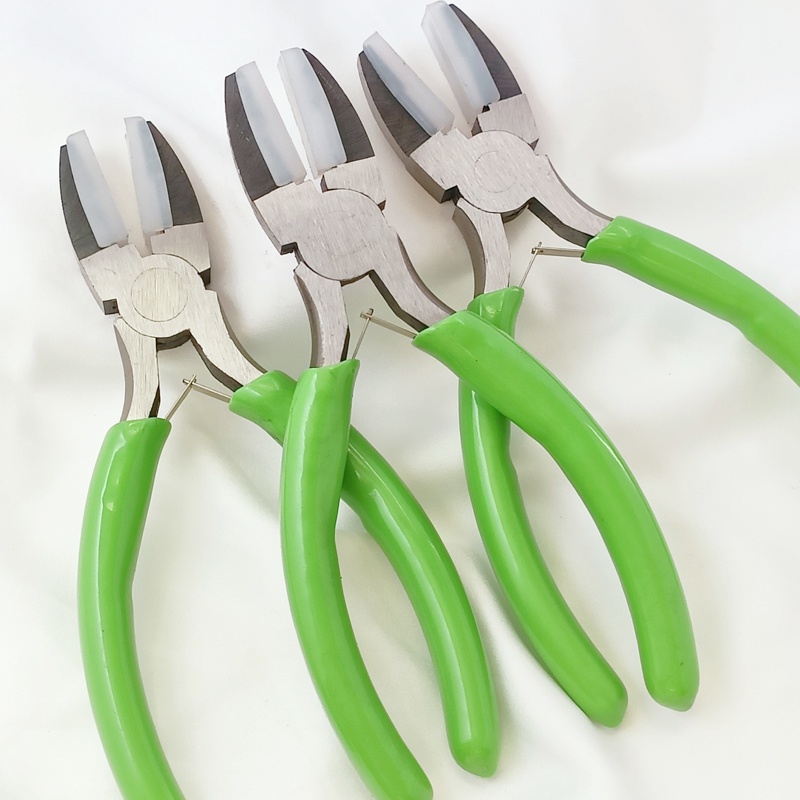 Nylon Pliers Plastic Flat Pull Metal Wire Winding Handmade DIY Jewelry ...