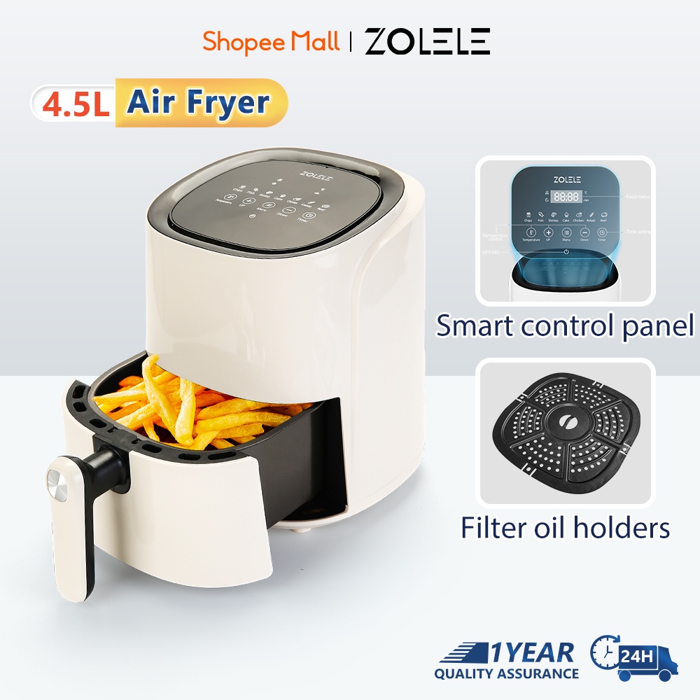 Zolele Za001 Air Fryer 4.5L Touch Screen Multifunctional Automatic