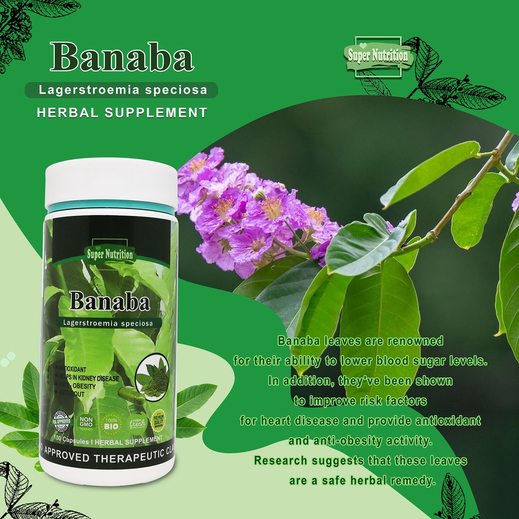 Natural Herb Banaba 100Capsule | Shopee Philippines