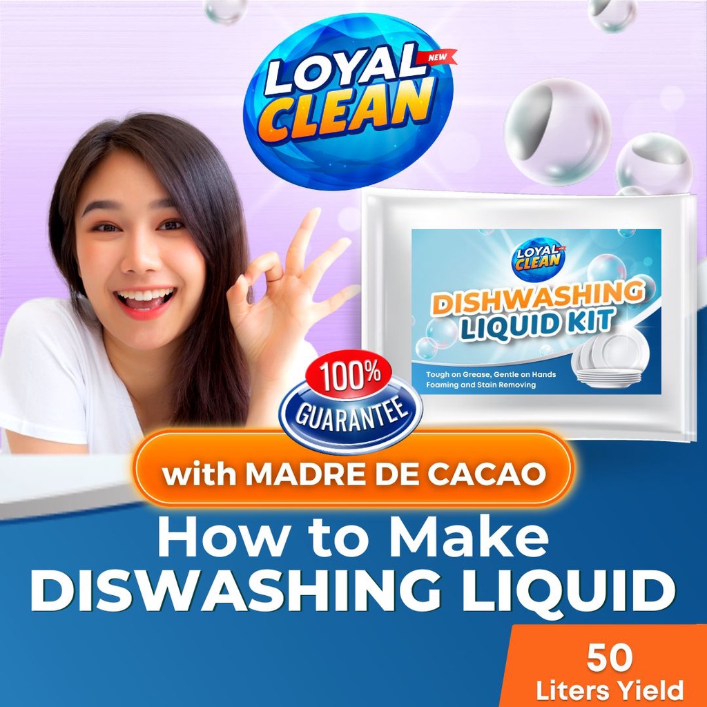 LoyalClean DIY Dishwashing Liquid Kit 50 Liters Yield with Madre de ...