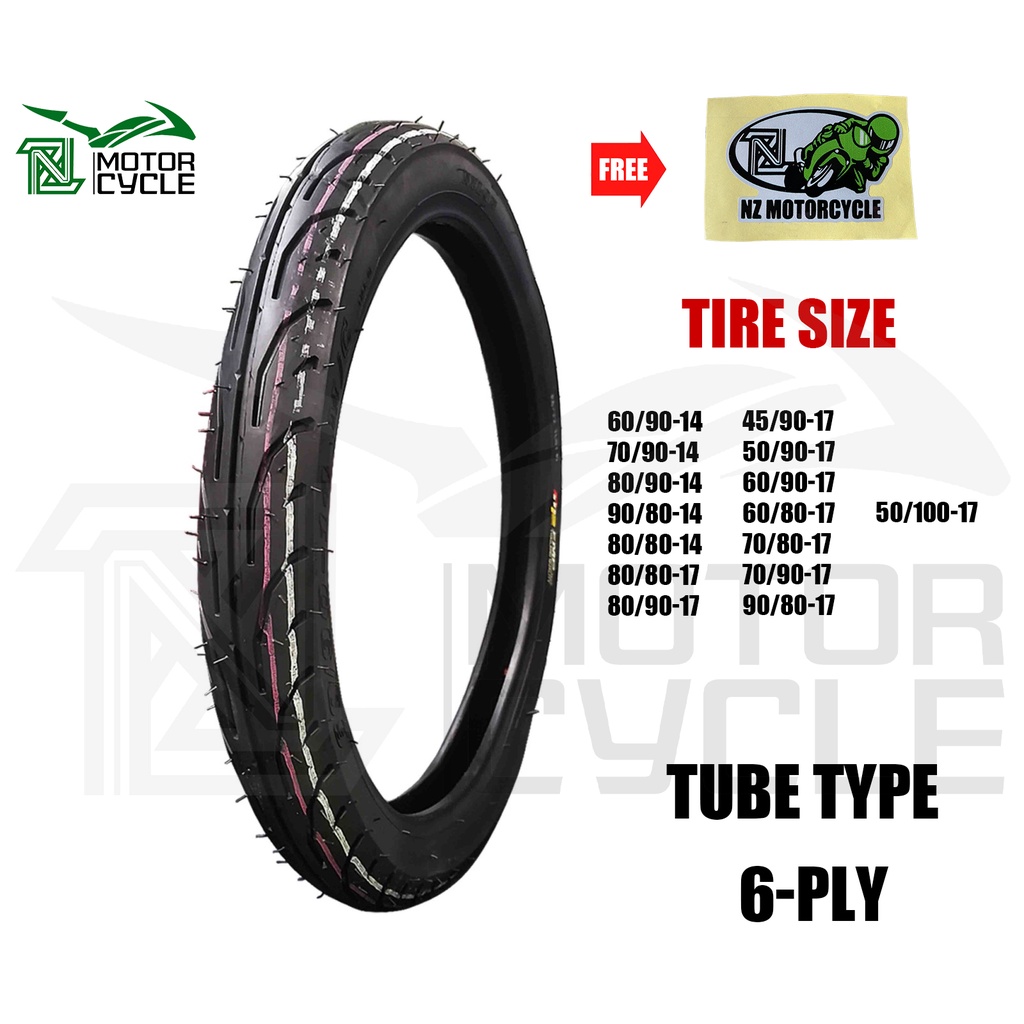 NZ MOTORCYCLE FMP TUBE TYPE TIRE FOR MOTORCYCLE SIZE 14 AND 17 THAILAND ...