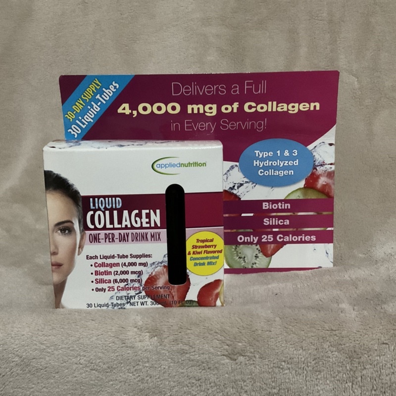 Applied Nutrition Liquid Collagen Drink Mix 4000mg, 30 liquid tubes ...