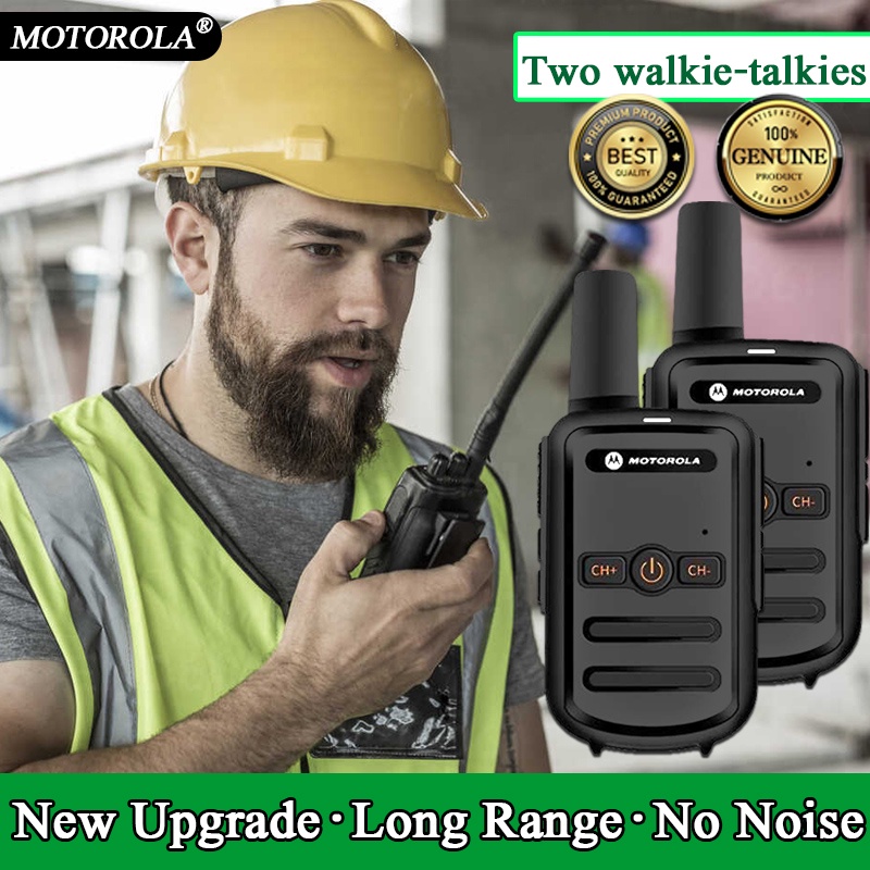 Original motorola walkie talkie two way radio long range set of 2