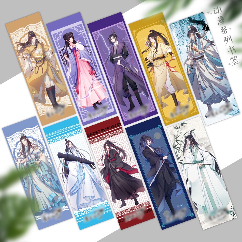 ~10 Pcs/Set Anime Grandmaster of Demonic Cultivation Bookmark Mo Dao Zu ...