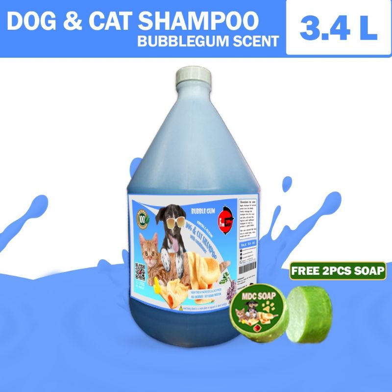 DOG & CAT SHAMPOO with Conditioner / 1 Gallon = 3.4 Liter / Free 2 Madre de Cacao Soap Shopee
