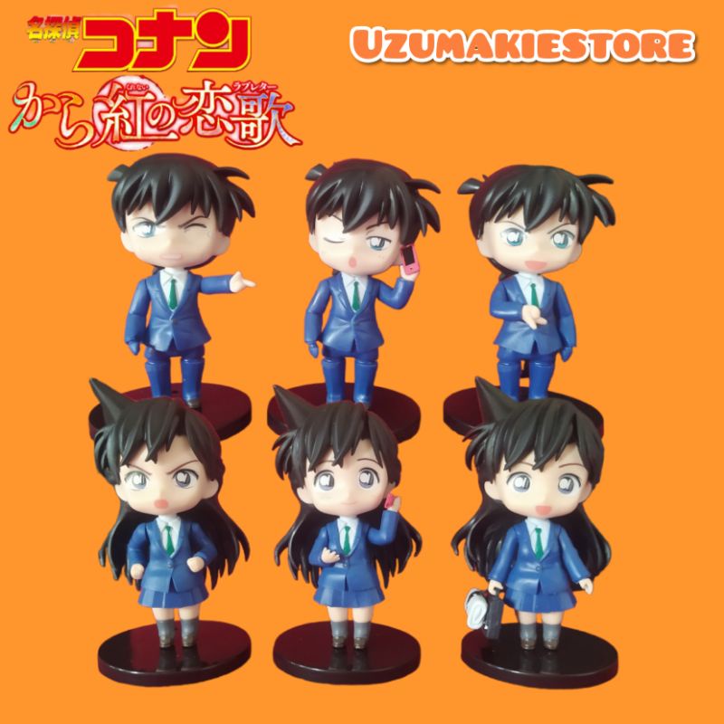 Action Mini Figure Anime Japan Detective Conan Ran Mouri Shinichi Kudo ...