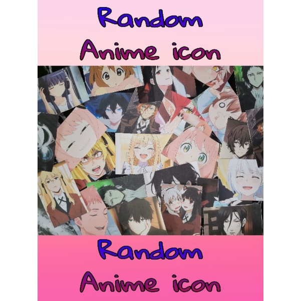 Random anime icon sticker 25pcs | Shopee Philippines