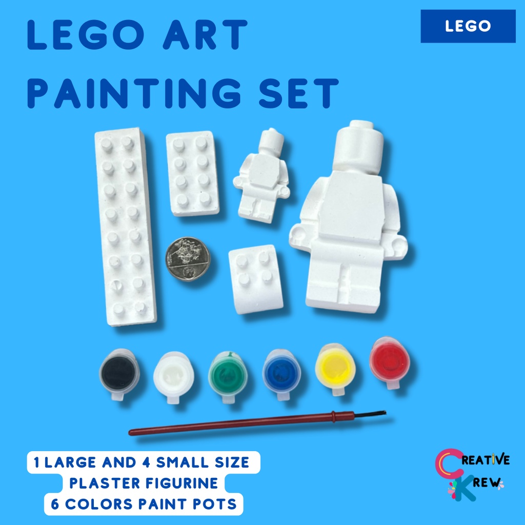 LEGO PLASTER ART PAINTING SET/ KIDS ACTIVITY SET/ PARTY GIVEAWAYS/ GIFTS Kids Art Set Shopee