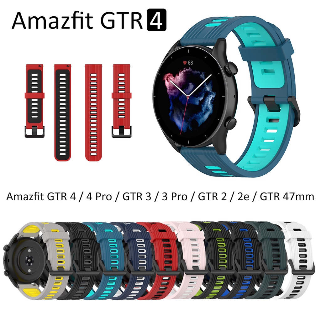 22mm Silicone Watch Strap for Amazfit GTR 2/2e/47mm