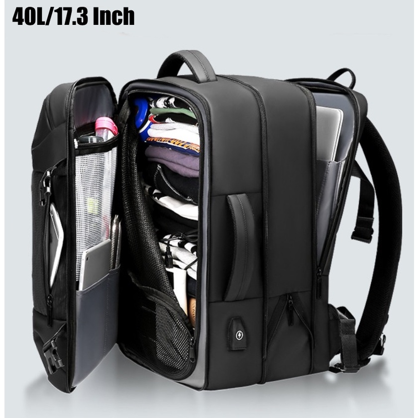 40L Large Capacity Multifunction Business Laptop Backpack High Quality Expandable Travel Backpack Shopee Philippines