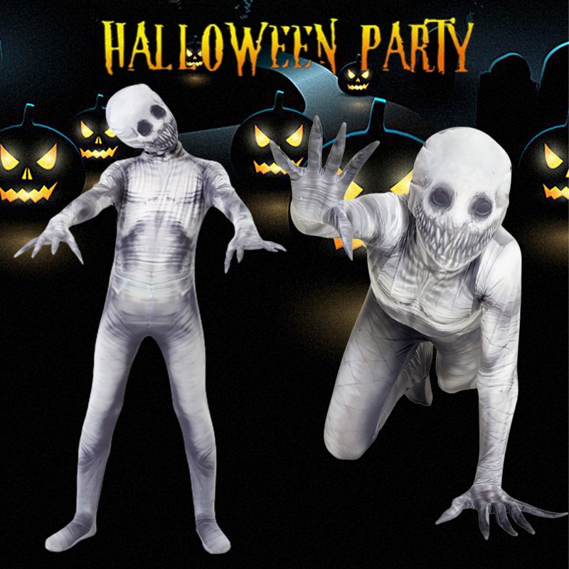 Halloween Cosplay Morphsuit Costume The Rake Creepepasta Adults Horror