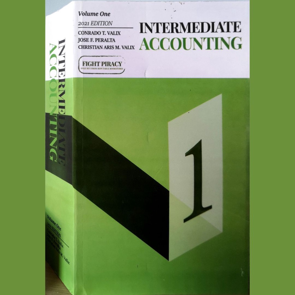 Intermediate Accounting Vol.1 2021 Edition: Conrado Valix | Shopee ...