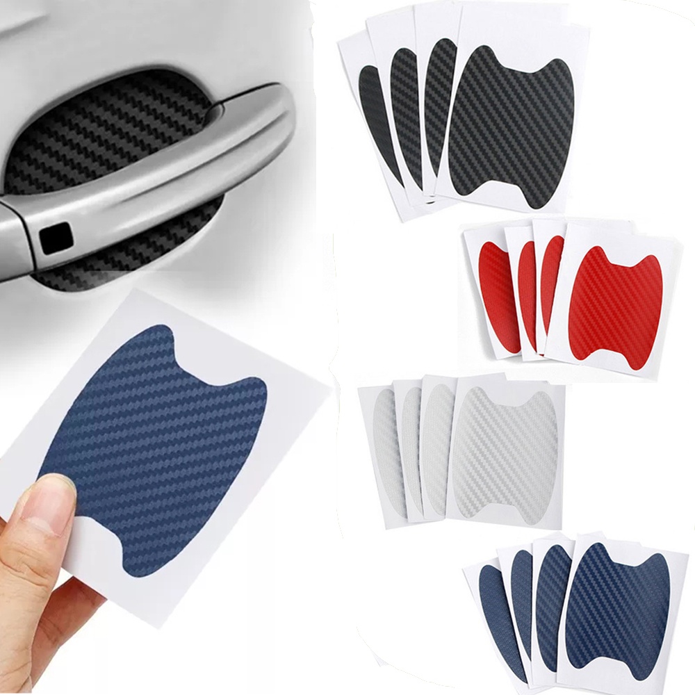 Cupeez For Cars Carbon Fiber Car Auto Door Handle Scratch Guards Protectors Qty-2 Made In U.S.A - Foto 2