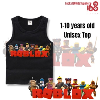 7COLOR ROBLOX GAME GAMER COTTON TSHIRT 1-10 YEARS OLD UNISEX TOPS SHIRTS  BOYS GIRLS KID BABY TEENS ANIME SHIRT TOPS TEE TEES T-SHIRT T-SHIRTS SHIRT  SHIRTS SUMMER CLOTHING TANK TOP CLOTHING XMAS