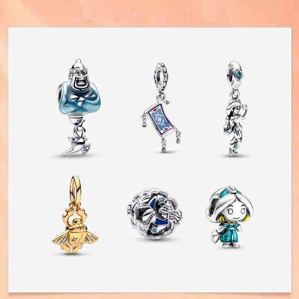 925 Silver Disney Aladdin Magic Carpet Dangle Charm Princess Jasmine Pendant Shopee Philippines