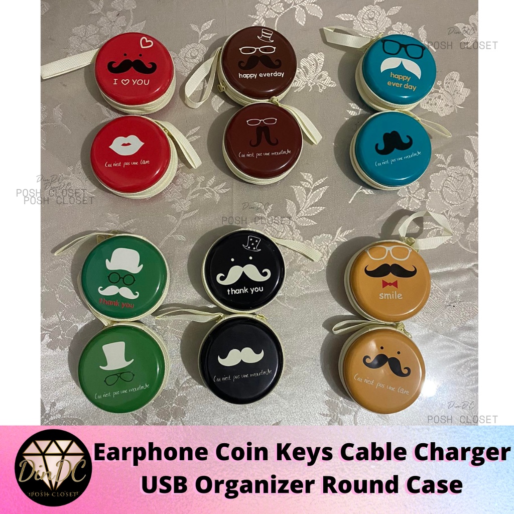 Earphone Coin purse Keys Cable Charger USB Pouch Organizer Keychain ...