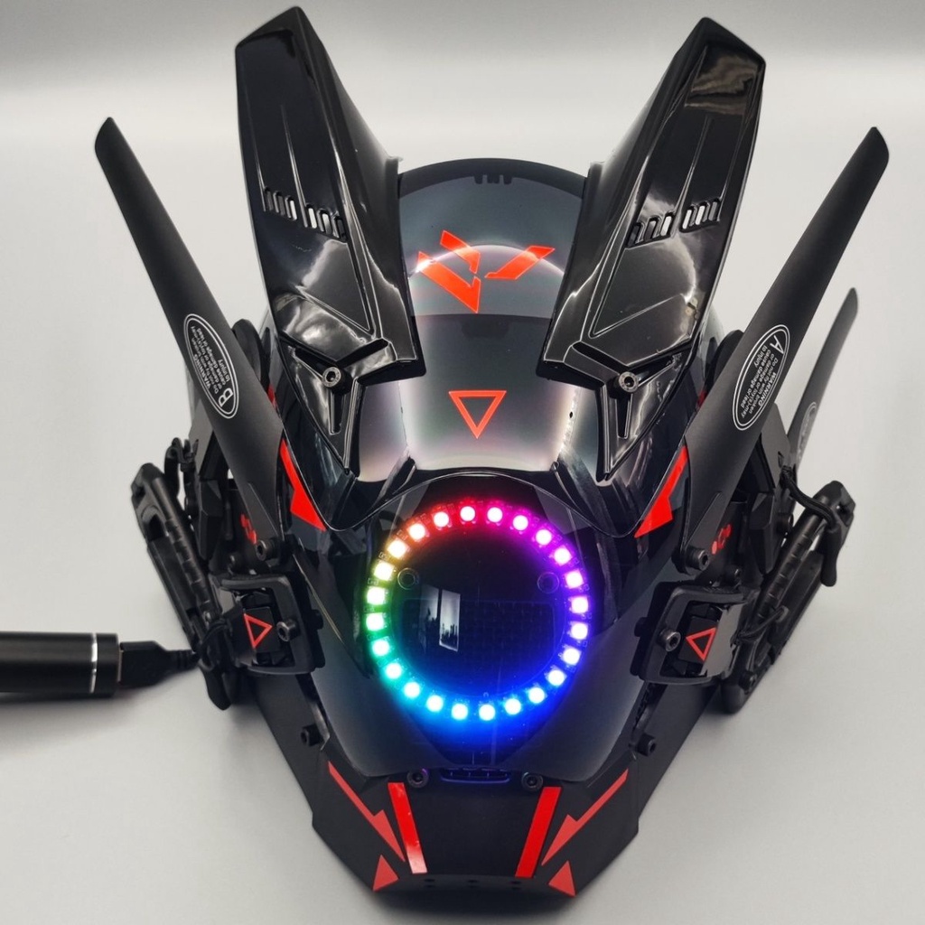Cyberpunk Creation/Cyberpunk Mask LED Full Color Remote Control Model ...