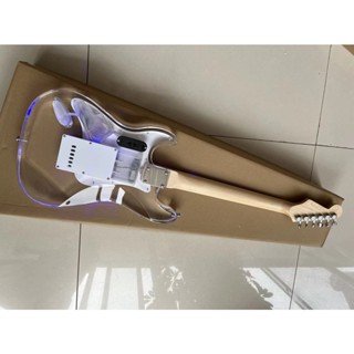 Classic Fender Stratocaster Transparent Acrylic Guitar with Multicolor ...