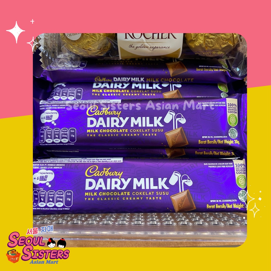 Cadbury Dairy Milk Chocolate 30g Shopee Philippines